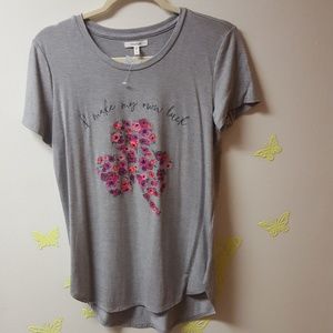 Maurices NWT St. Patrick's Day floral Gray Small